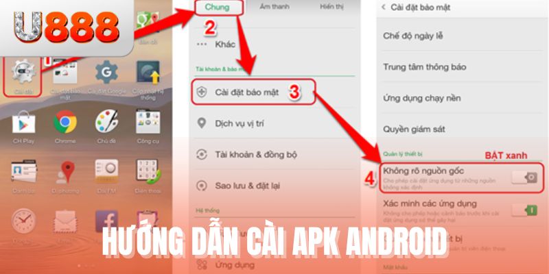 Hướng dẫn cài APK Android